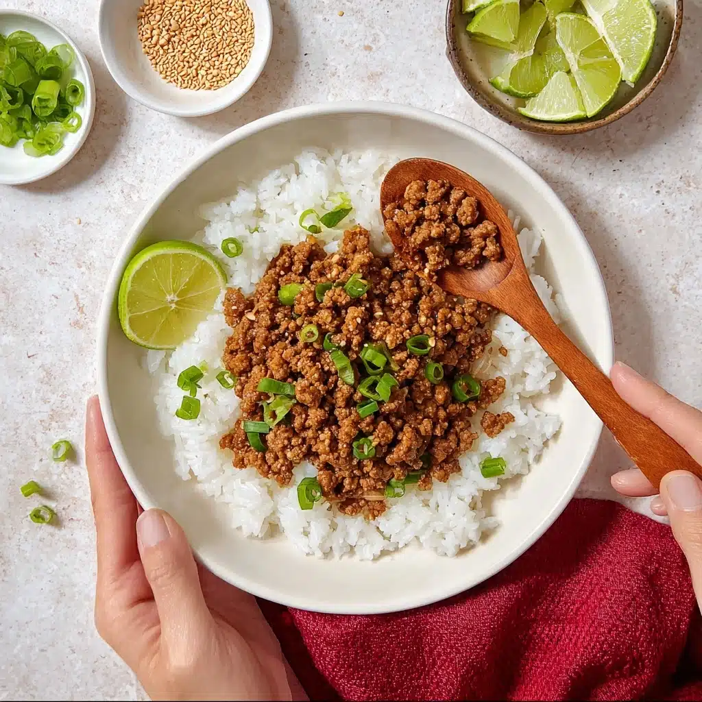 Ginger Lime Pork with Coconut Rice Recipe - Recipe Image