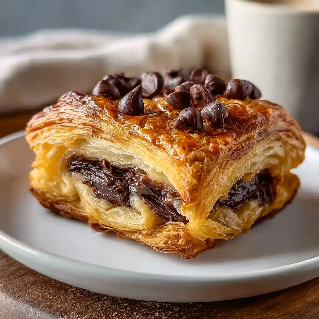 Decadent Chocolate Croissant Breakfast Bake Recipe - Recipe Image