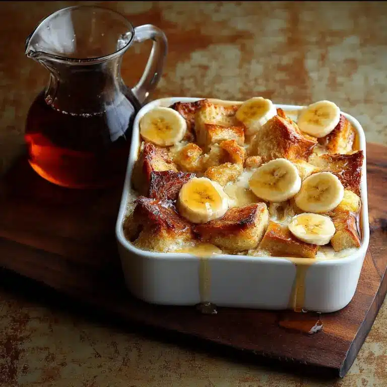 Banana Croissant “French Toast” Casserole Recipe