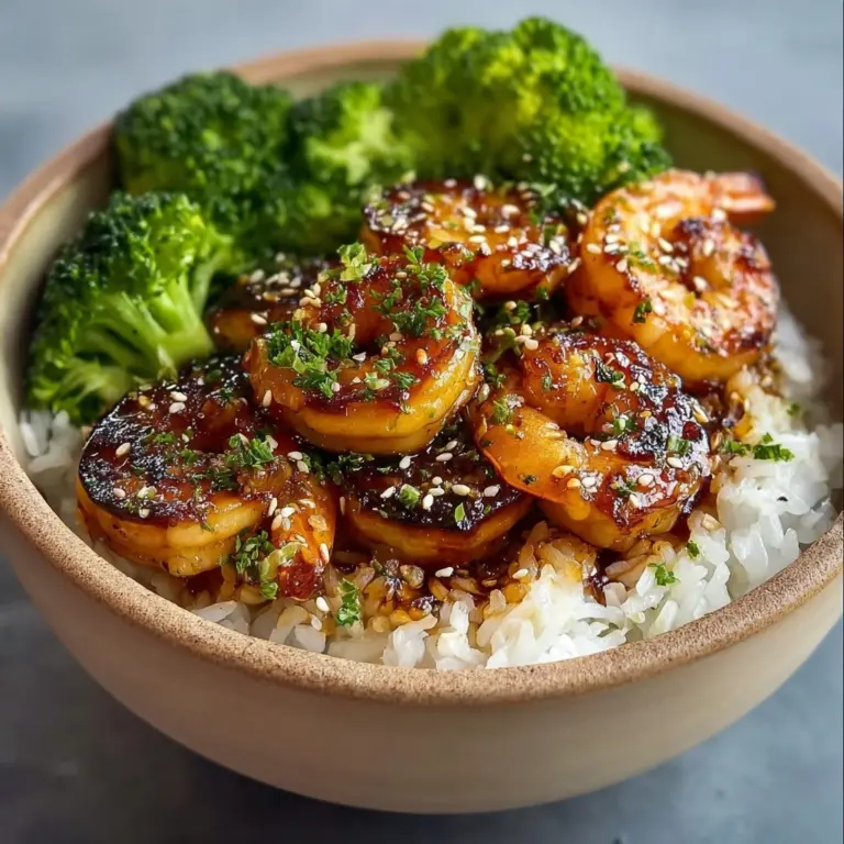Honey Garlic Shrimp Bowls Recipe