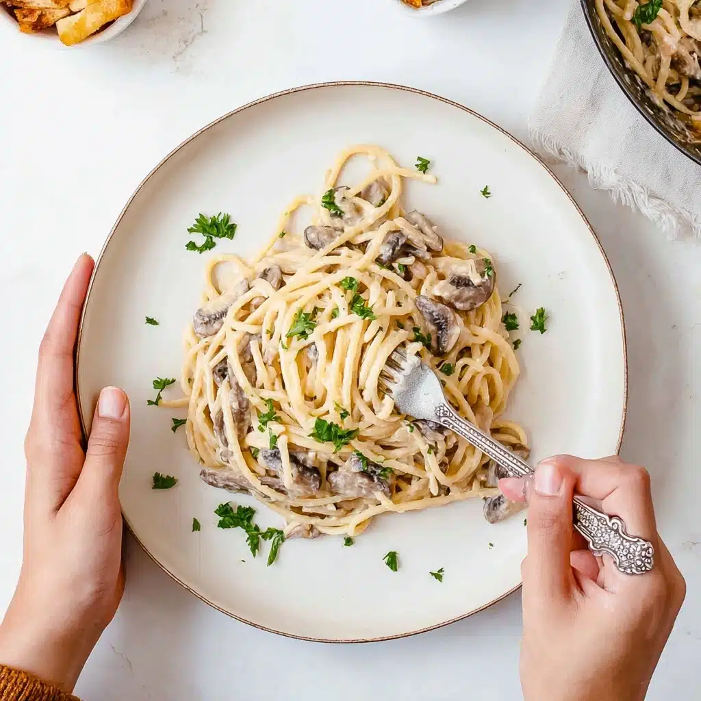 Creamy Chestnut Pasta Delight Recipe - Recipe Image