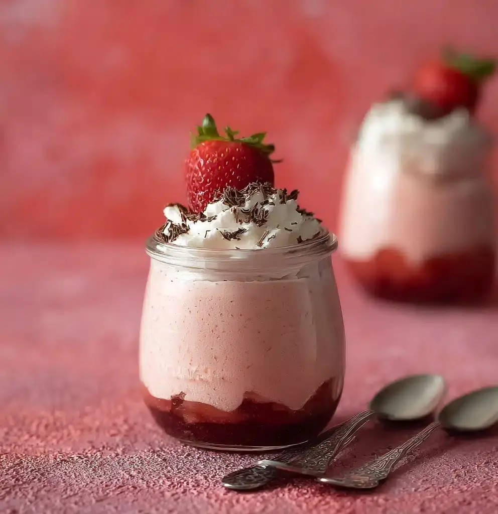 Strawberry Mousse Creamy Delight Recipe