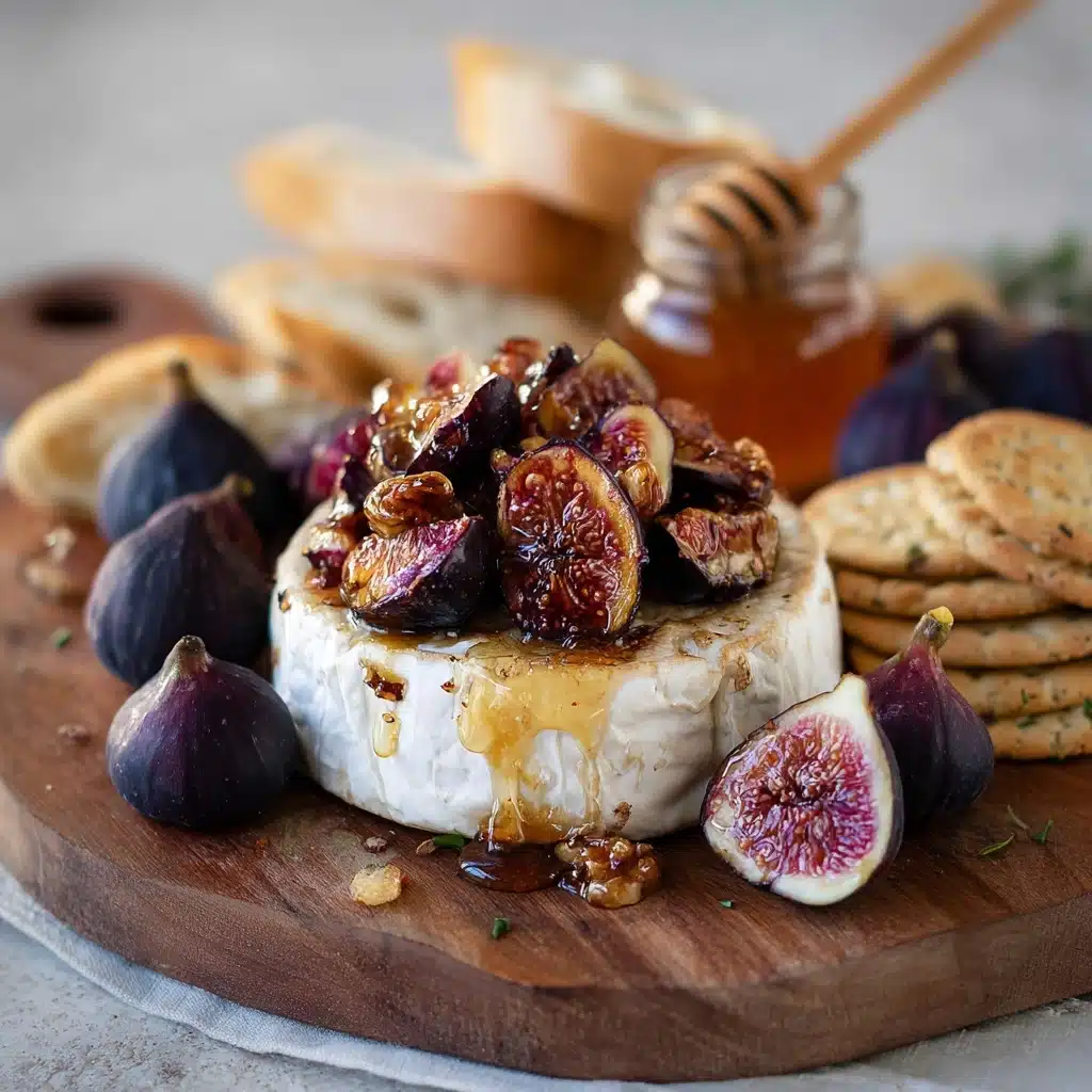 Honeyed Fig Pecan Baked Brie Recipe - Recipe Image