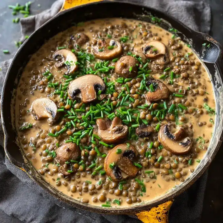 Lentil Mushroom Stroganoff: A Hearty Vegetarian Delight Recipe