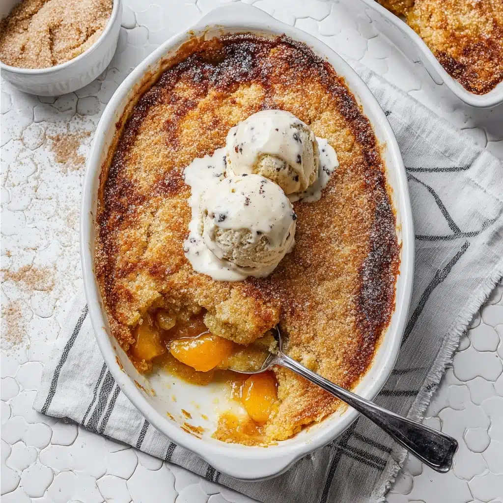 Divine Brown Butter Peach Cobbler: 5-Ingredient Magic Recipe - Recipe Image