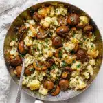Garlic Cauliflower Mushroom Skillet Recipe