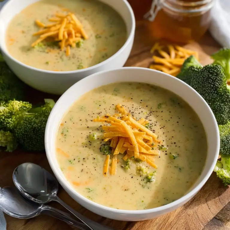 Vegan Broccoli Cheddar Soup Recipe