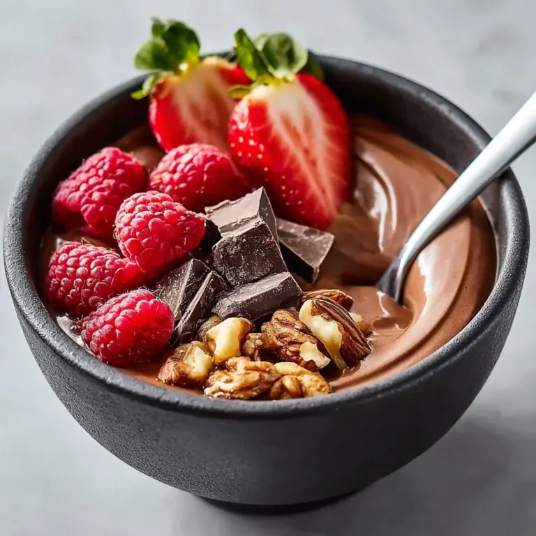 Chocolate Protein Pudding Recipe