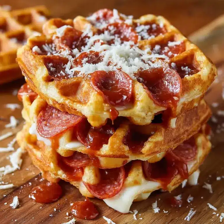 Yummy Pizza Stuffed Waffles Recipe