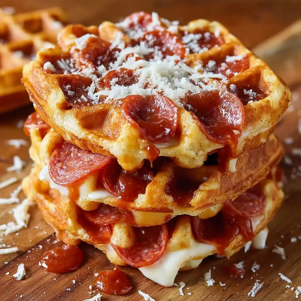 Yummy Pizza Stuffed Waffles Recipe - Recipe Image