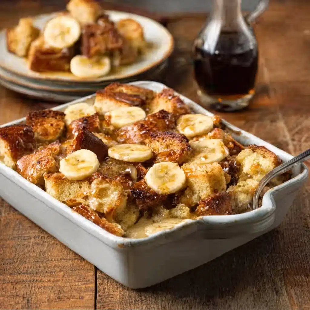 Banana Croissant “French Toast” Casserole Recipe - Recipe Image