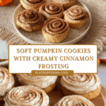 Soft Pumpkin Cookies with Cinnamon Frosting Recipe