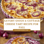 Onion Cottage Cheese Tart Recipe
