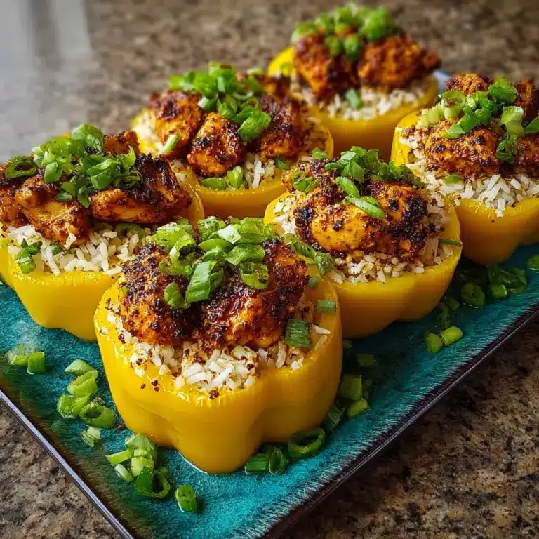 Teriyaki Pineapple Chicken & Rice Stuffed Peppers Recipe
