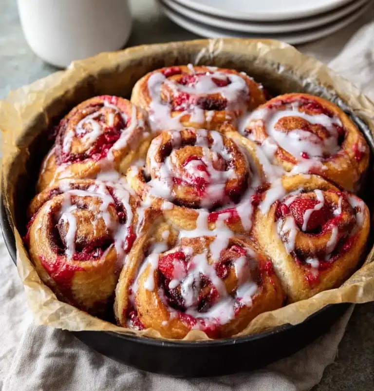 Strawberry Cheesecake Cinnabon Rolls Recipe