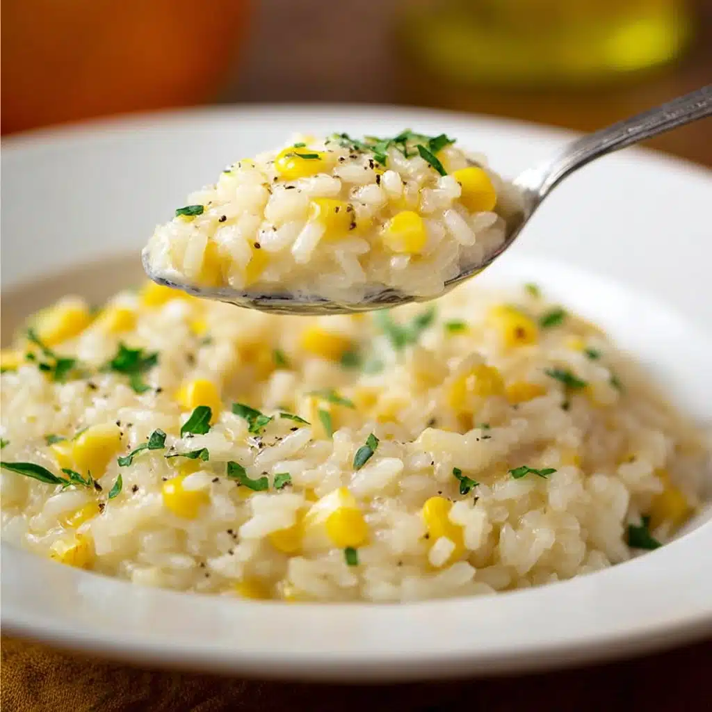 Sweet Corn Risotto Recipe - Recipe Image