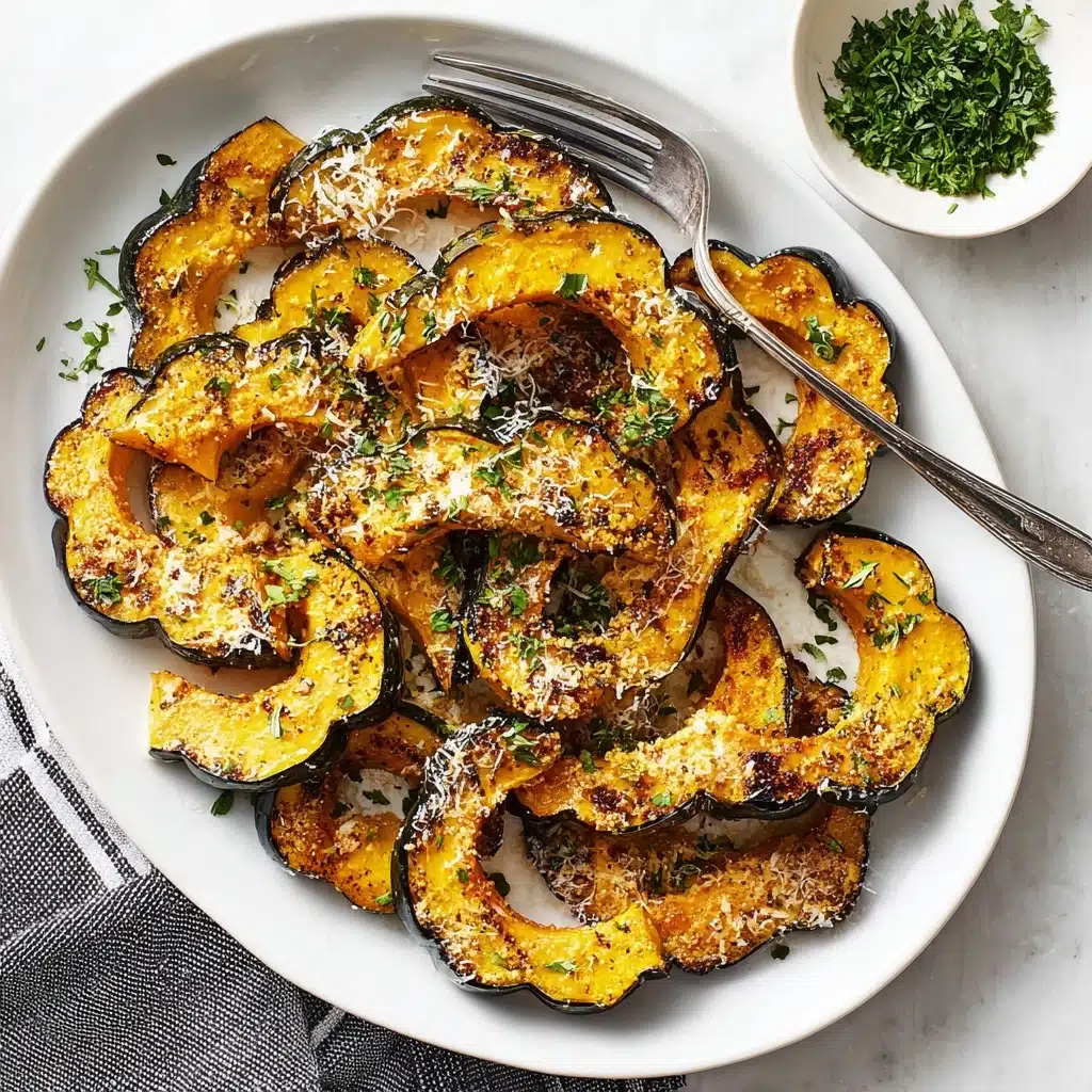 Parmesan Herb Roasted Acorn Squash Recipe - Recipe Image