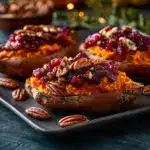 Cranberry Apple Twice-Baked Sweet Potatoes Recipe