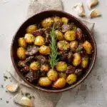 Garlic Butter Steak Bites and Potatoes Recipe