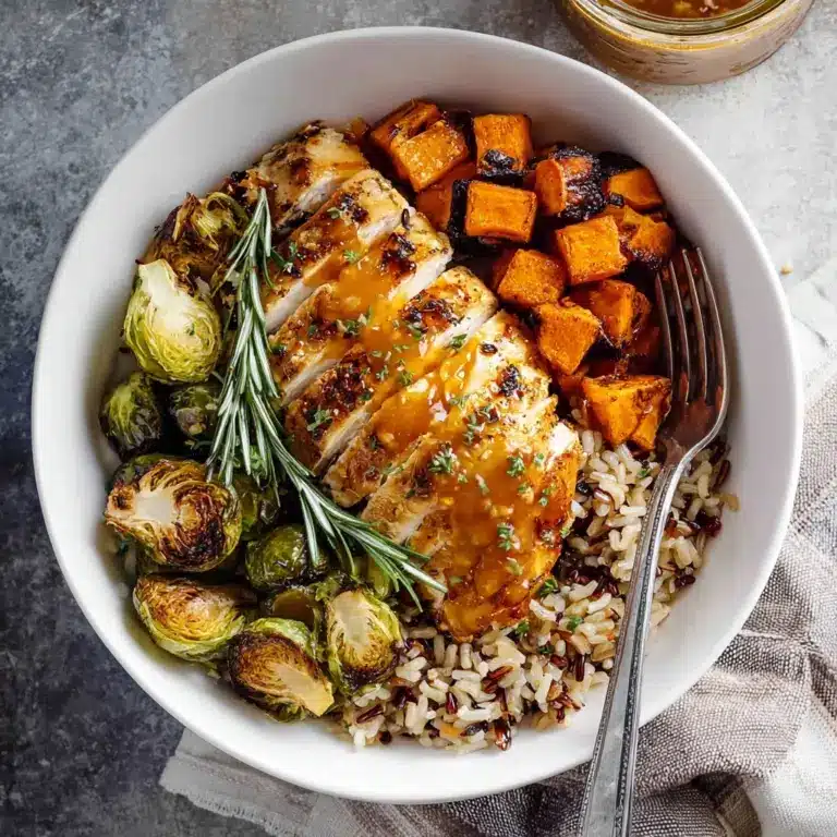 Maple Dijon Chicken & Sweet Potato Bowls Recipe
