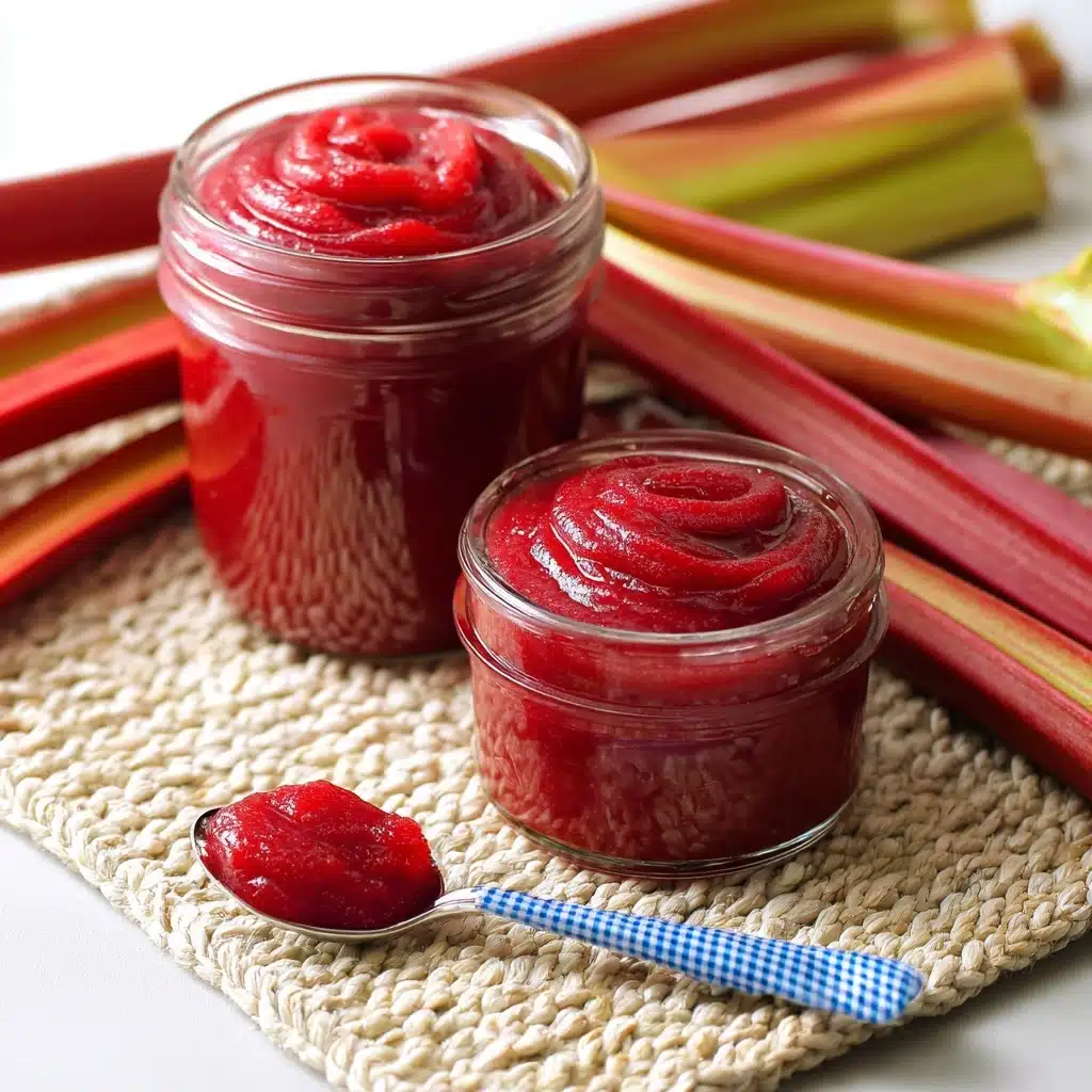 Sweet and Tangy Rhubarb Butter Recipe - Recipe Image