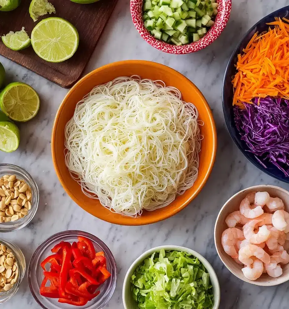 Spring Roll Salad with Spicy Ginger Dressing Recipe