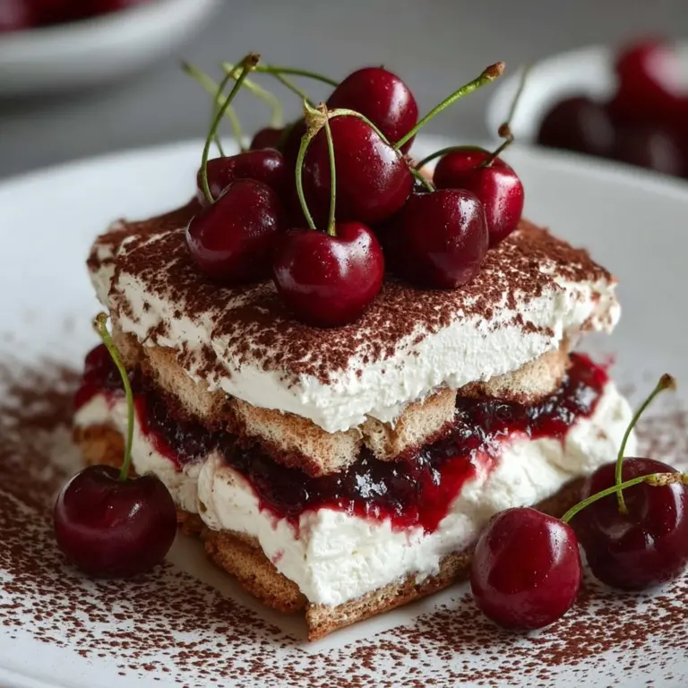 Cherry Amaretto Tiramisu Recipe