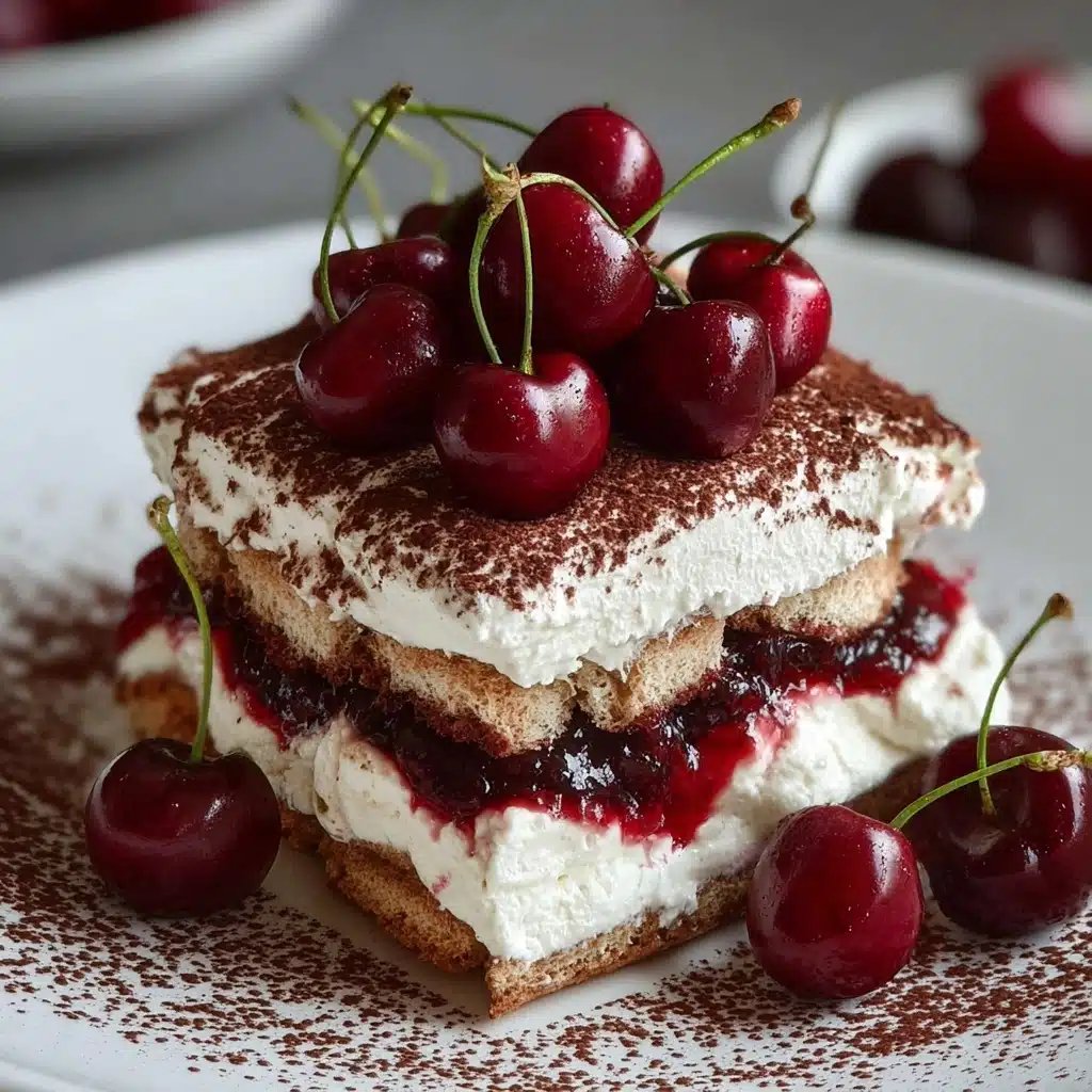 Cherry Amaretto Tiramisu Recipe - Recipe Image