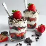 Strawberry Oreo Cheesecake Cup Recipe
