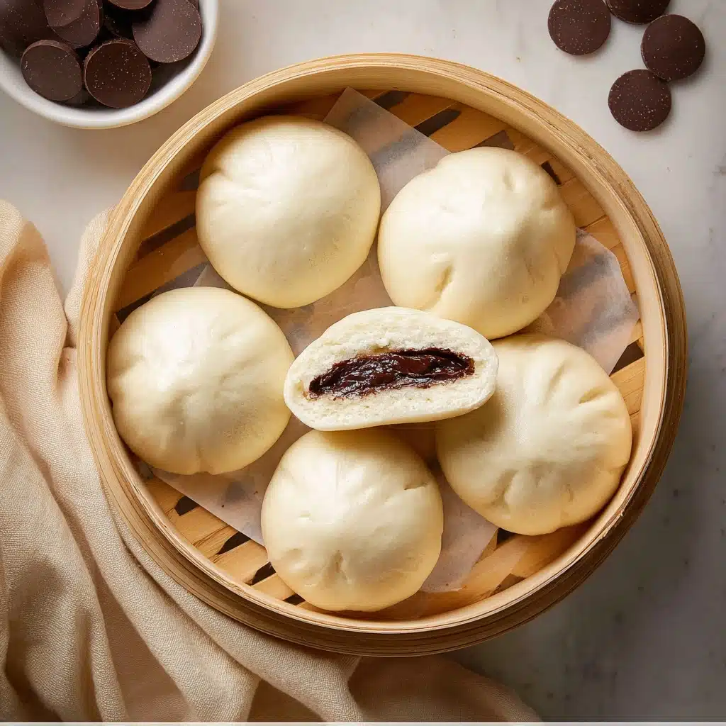 chocolate steamed buns Recipe - Recipe Image