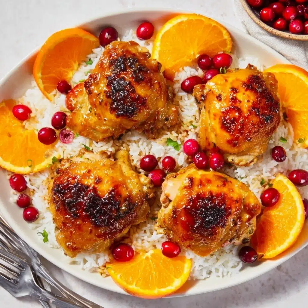 Skillet Orange Cranberry Chicken Recipe - Recipe Image