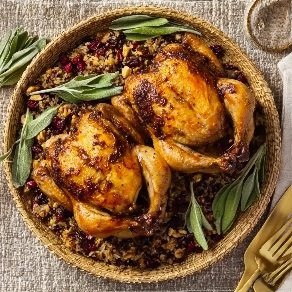 Stuffed Cornish Game Hens Recipe - Recipe Image