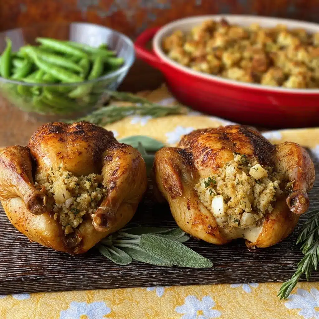 Stuffed Cornish Game Hens Recipe - Recipe Image