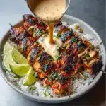 Sweet Chili Chicken Bowl with Coconut Lime Drizzle Recipe