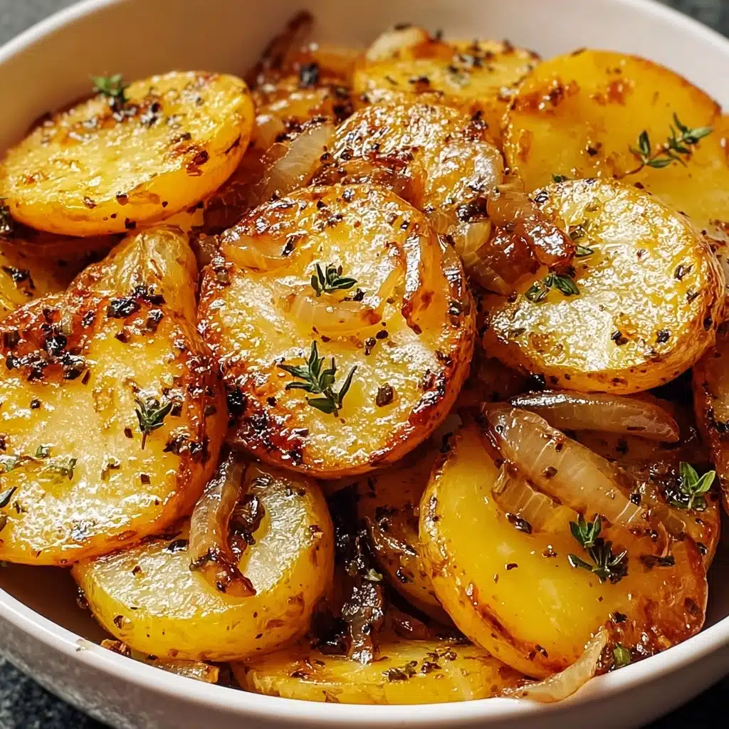 Slow Cooker Amish Savory Onion Potatoes Recipe - Recipe Image
