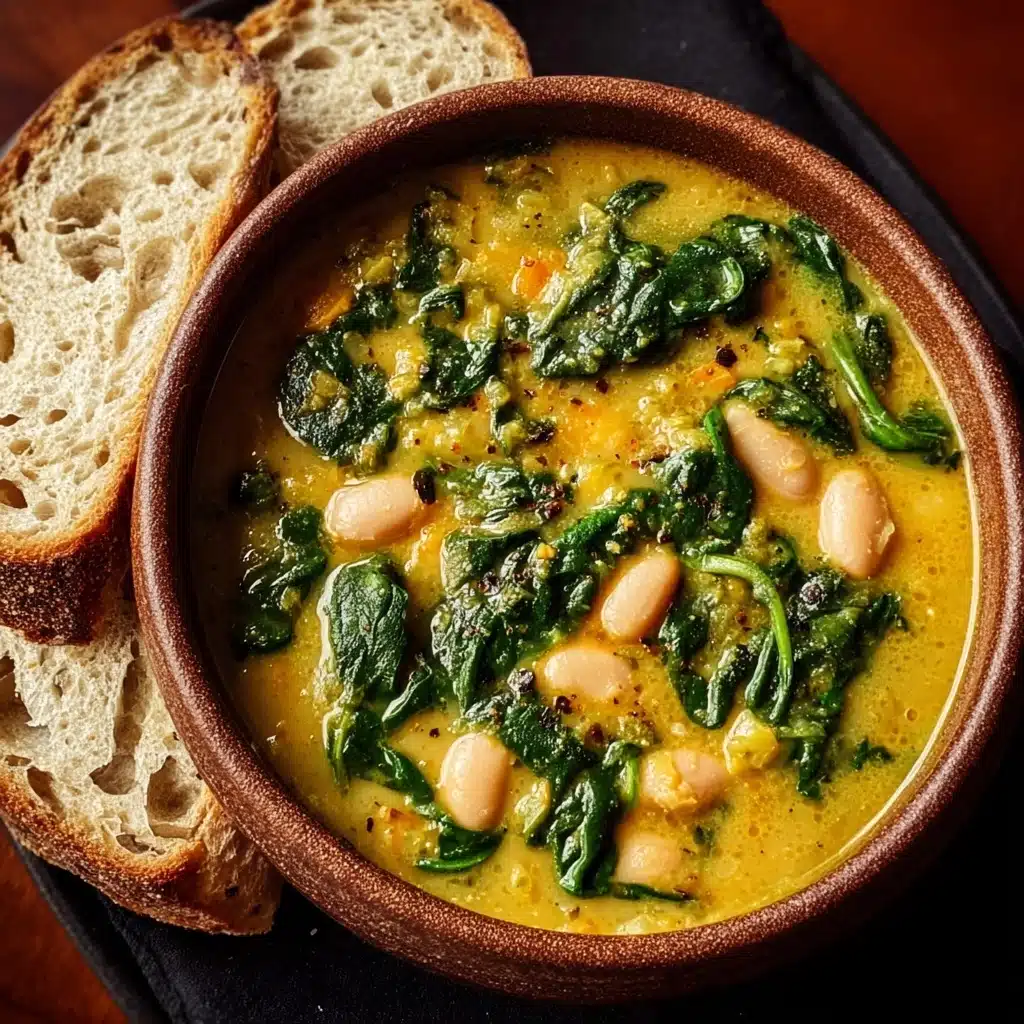 Spinach, Lentil, and Butter Bean Soup Recipe - Recipe Image