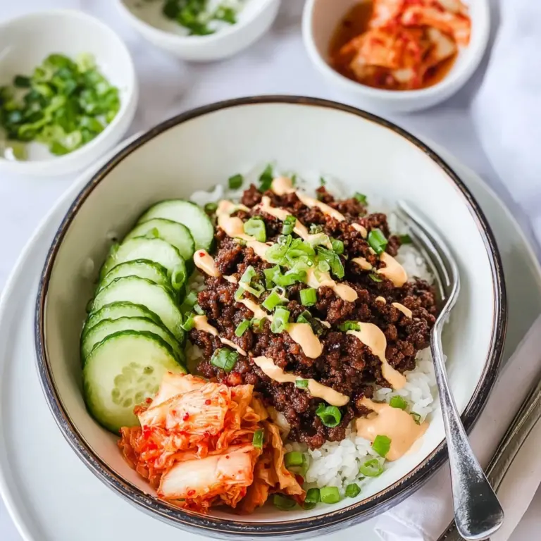 Quick & Easy Korean Ground Beef Bowl – Better Than Takeout! Recipe