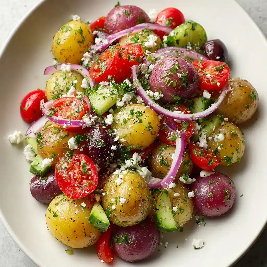 Healthy Mediterranean Potato Salad Recipe - Recipe Image