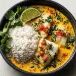 Coconut Lime Fish Curry with Jasmine Rice Recipe