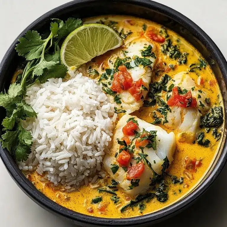 Coconut Lime Fish Curry with Jasmine Rice Recipe