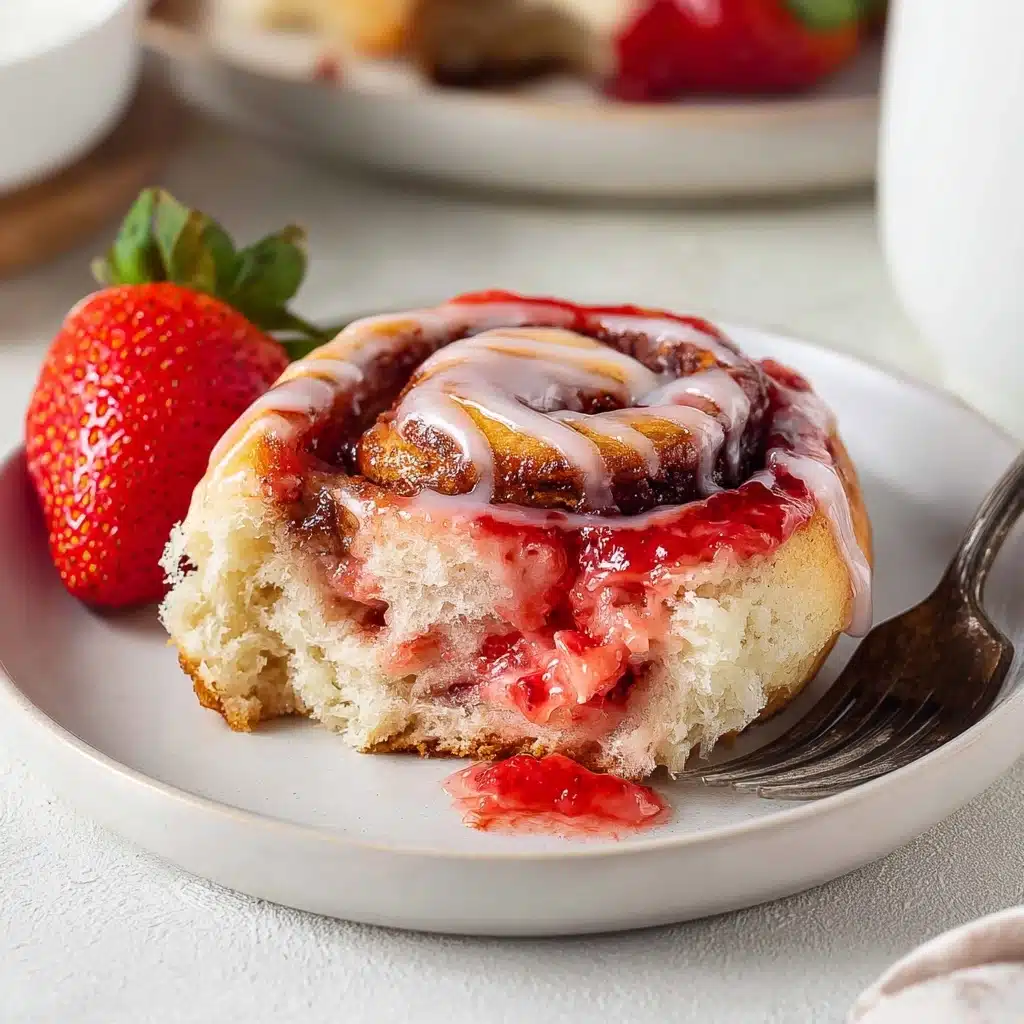Strawberry Cheesecake Cinnabon Rolls Recipe - Recipe Image