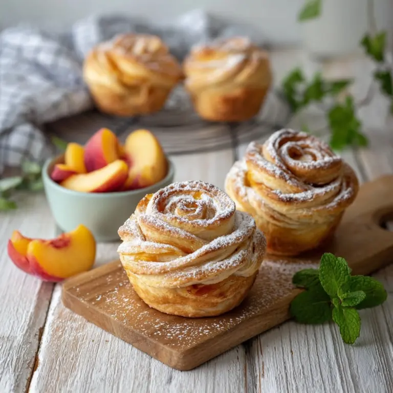 Peach Pie Cruffins Recipe