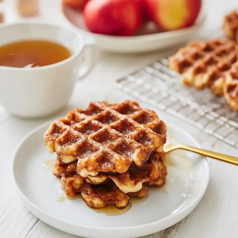 Apple Fritter Waffle Donuts Recipe