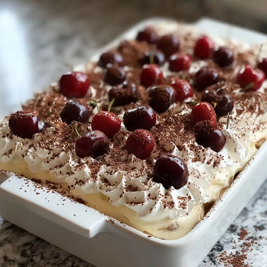 Cherry Amaretto Tiramisu Recipe - Recipe Image