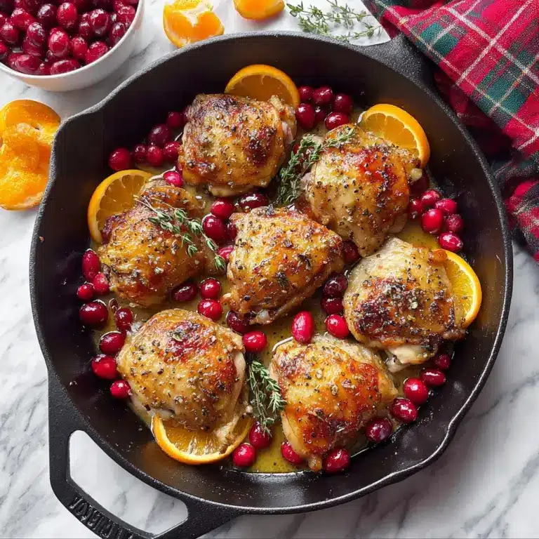 Skillet Orange Cranberry Chicken Recipe