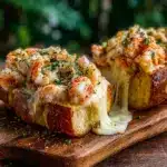 Crabby Shrimp-Stuffed Garlic Bread Bombs Recipe