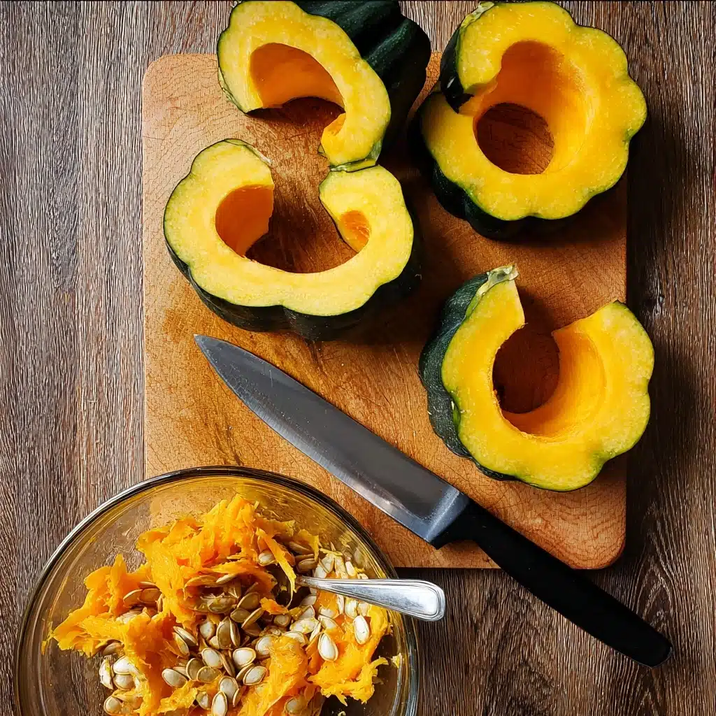 Parmesan Herb Roasted Acorn Squash Recipe - Recipe Image