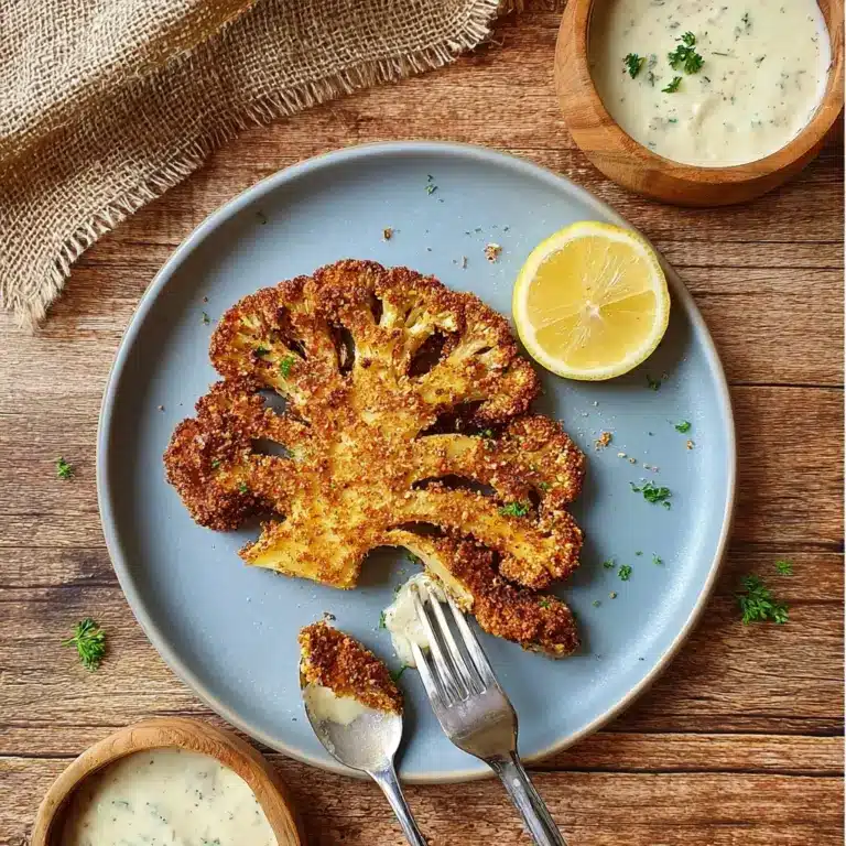 Crispy Baked Cauliflower Steaks
