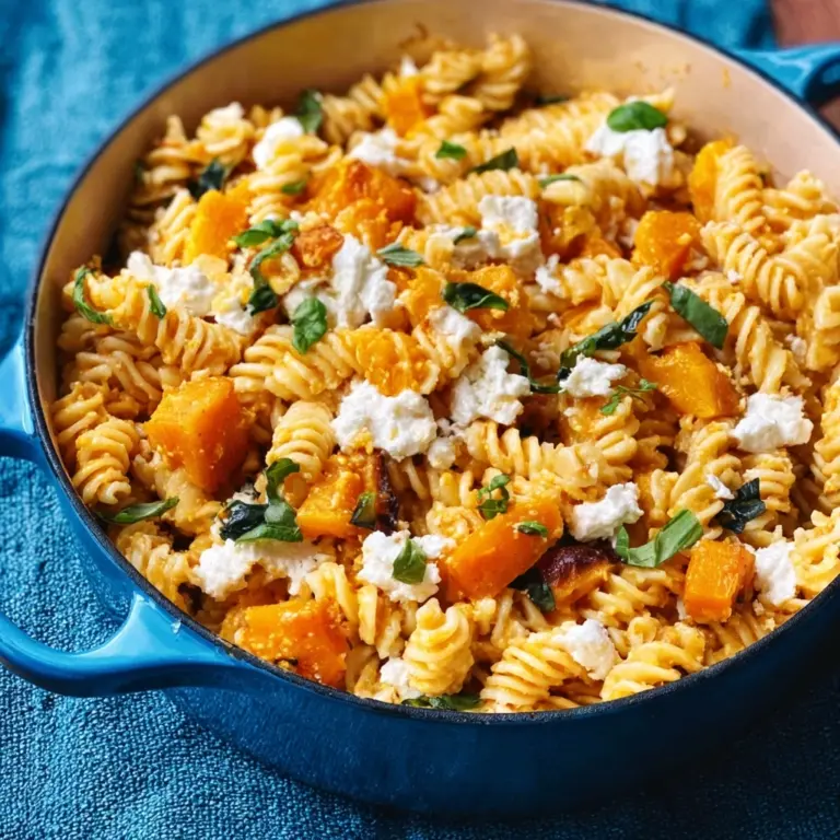 Baked Feta and Butternut Squash Pasta with Sage and Garlic Recipe