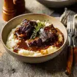 Tender Braised Short Ribs with Garlic Mashed Potatoes Recipe